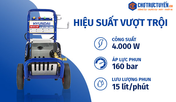Máy rửa công nghiệp hyundai HD1515-40T (4000W)